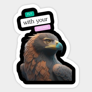 Eagle - Fly With Your Dreams Sticker